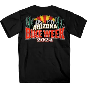 2024 Arizona Bike Week Official Logo T-Shirt AZM1377