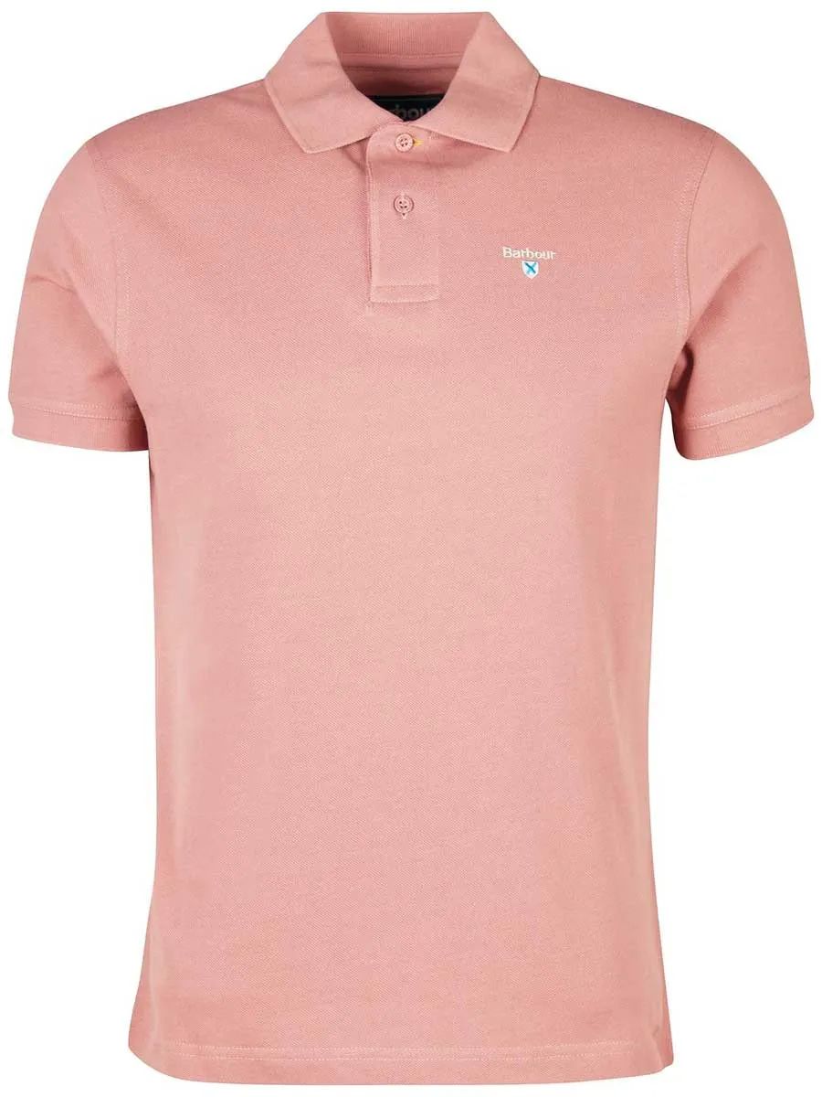 50% OFF - BARBOUR Sports Polo Shirt - Men's - Faded Pink - Size: SMALL