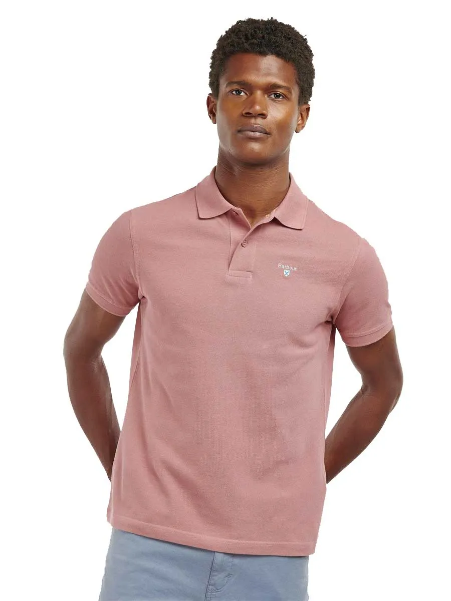 50% OFF - BARBOUR Sports Polo Shirt - Men's - Faded Pink - Size: SMALL