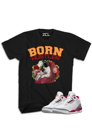 Air Jordan 3 "Born Hustler" Tee Cardinal Red