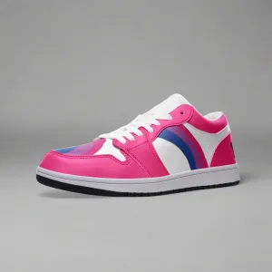 Bisexual Pride Low Top PINK Unisex Sneakers