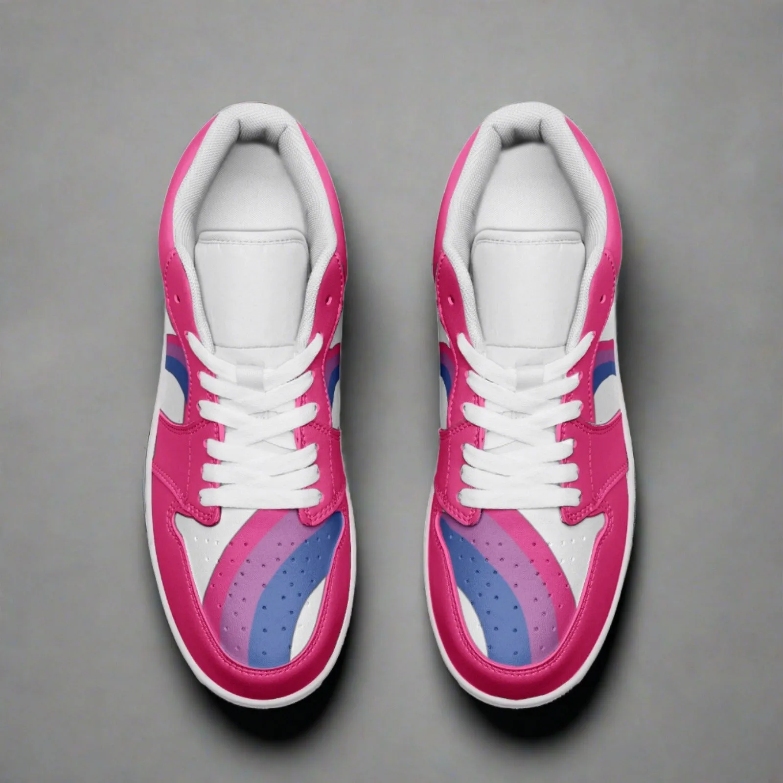 Bisexual Pride Low Top PINK Unisex Sneakers