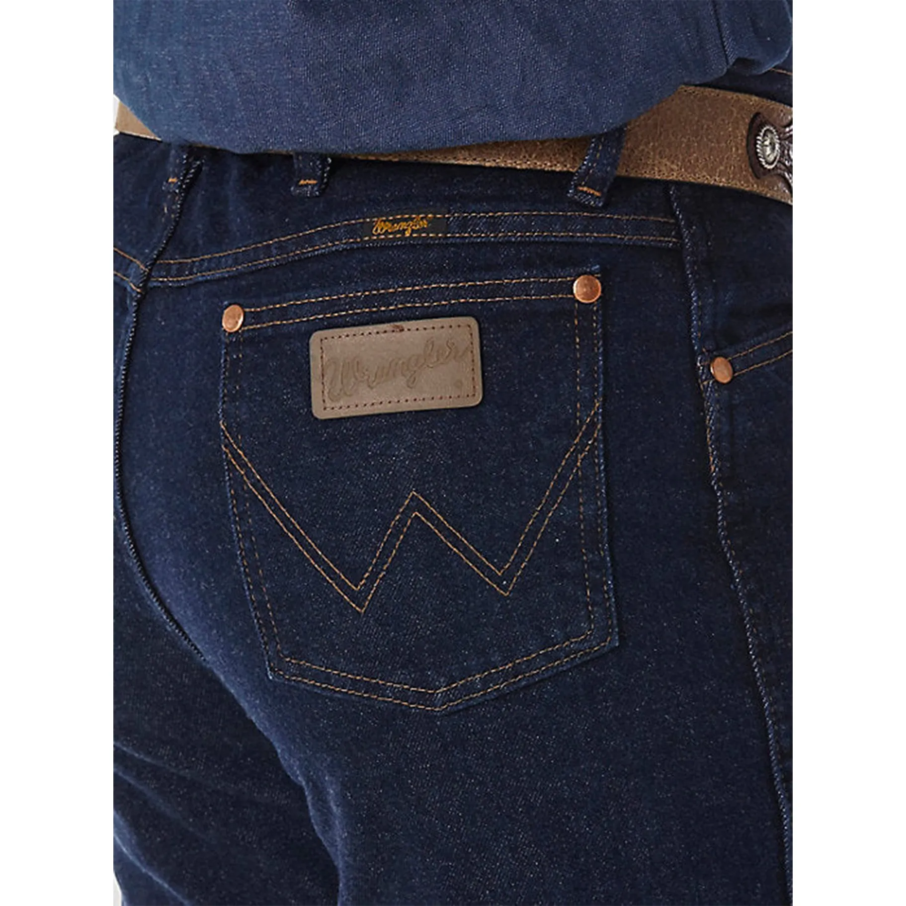 Cowboy Cut Stretch Slim Fit Jeans Navy