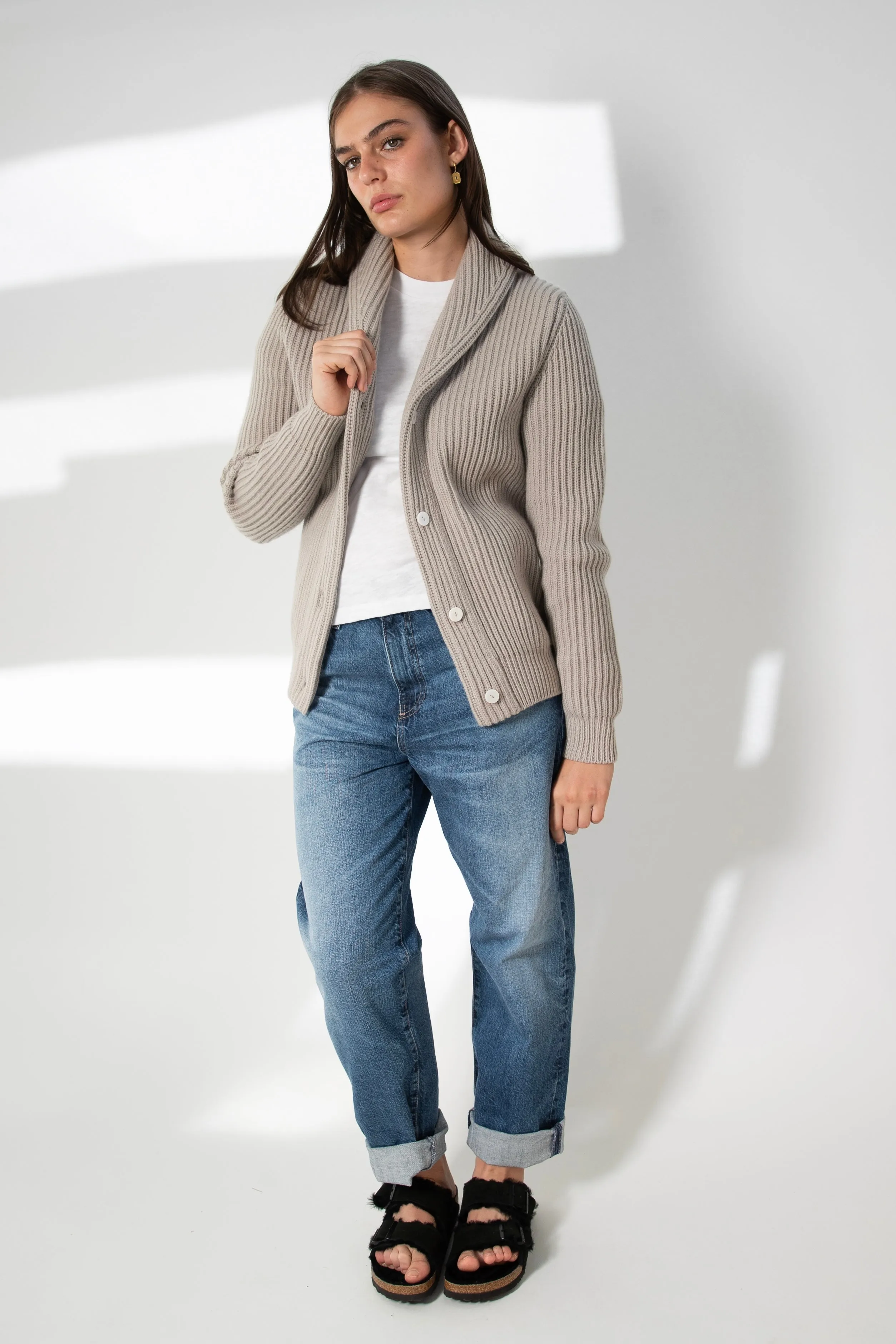 Harpers Emporium Cashmere Shawl Cardigan in Marbello