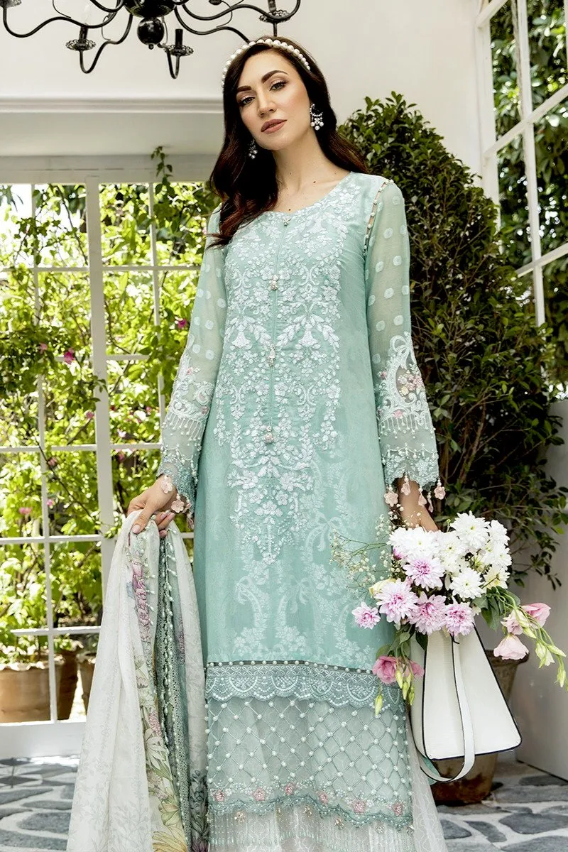 MARIA.B Lawn Eid Collection 2020 – 08 Pastel Aqua