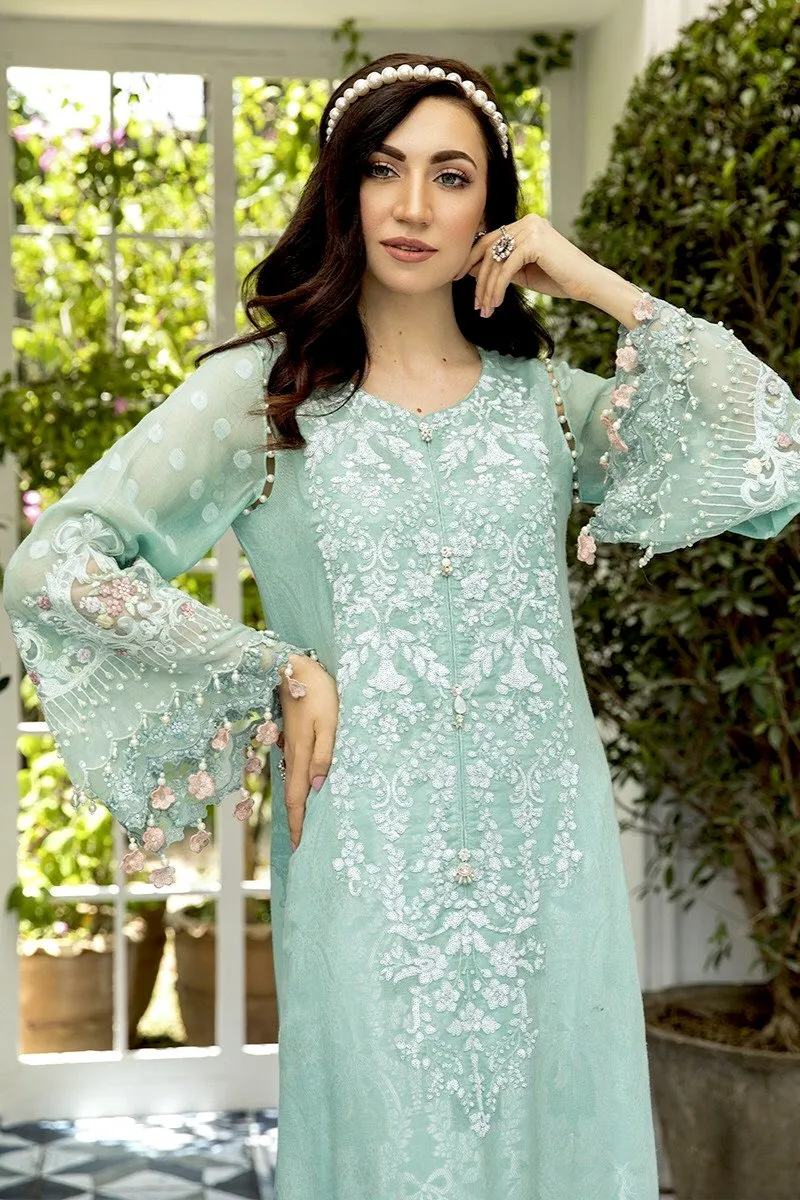 MARIA.B Lawn Eid Collection 2020 – 08 Pastel Aqua