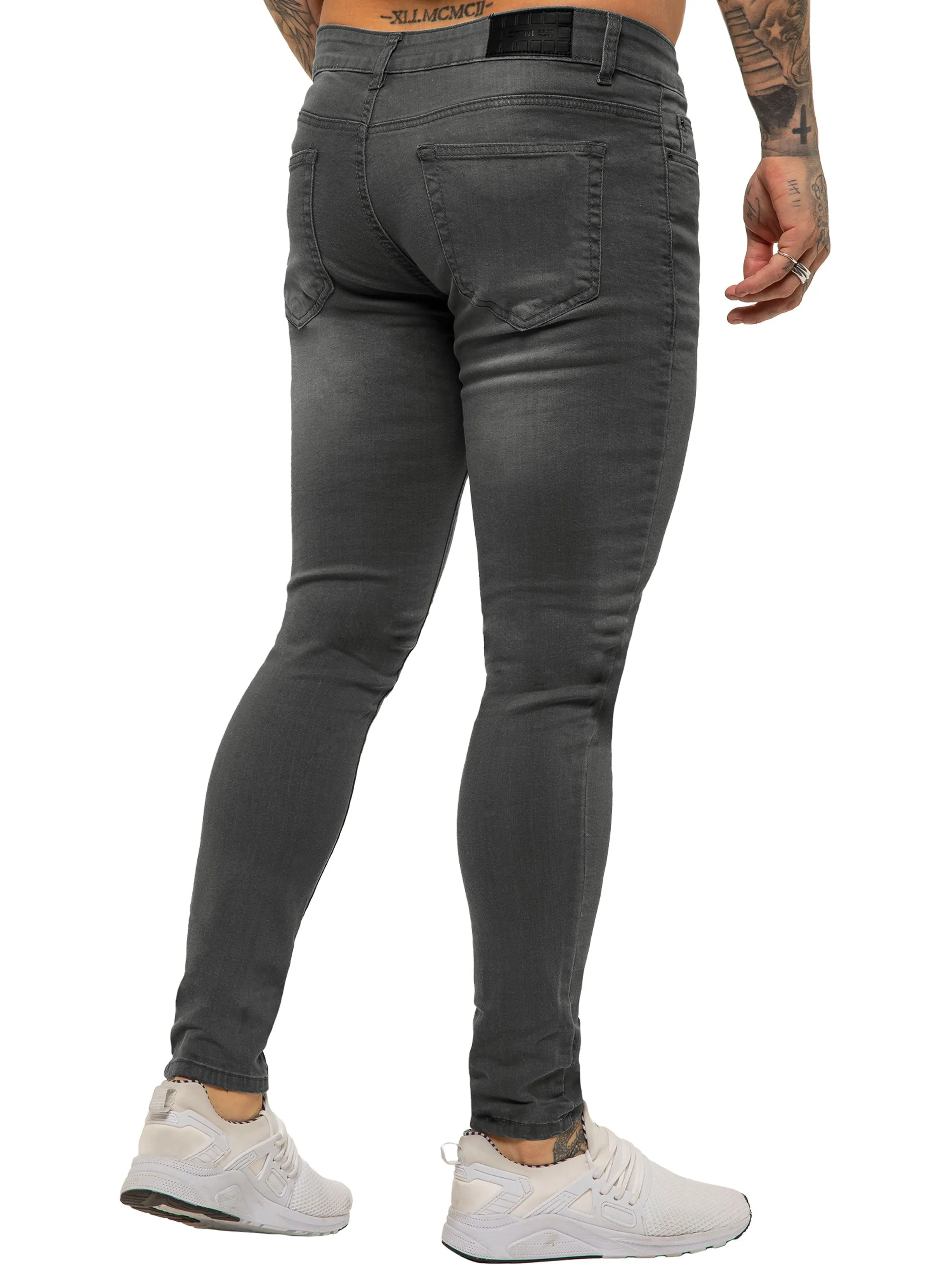 Mens Designer Stretch Skinny Fit Jeans | Enzo Designer Menswear