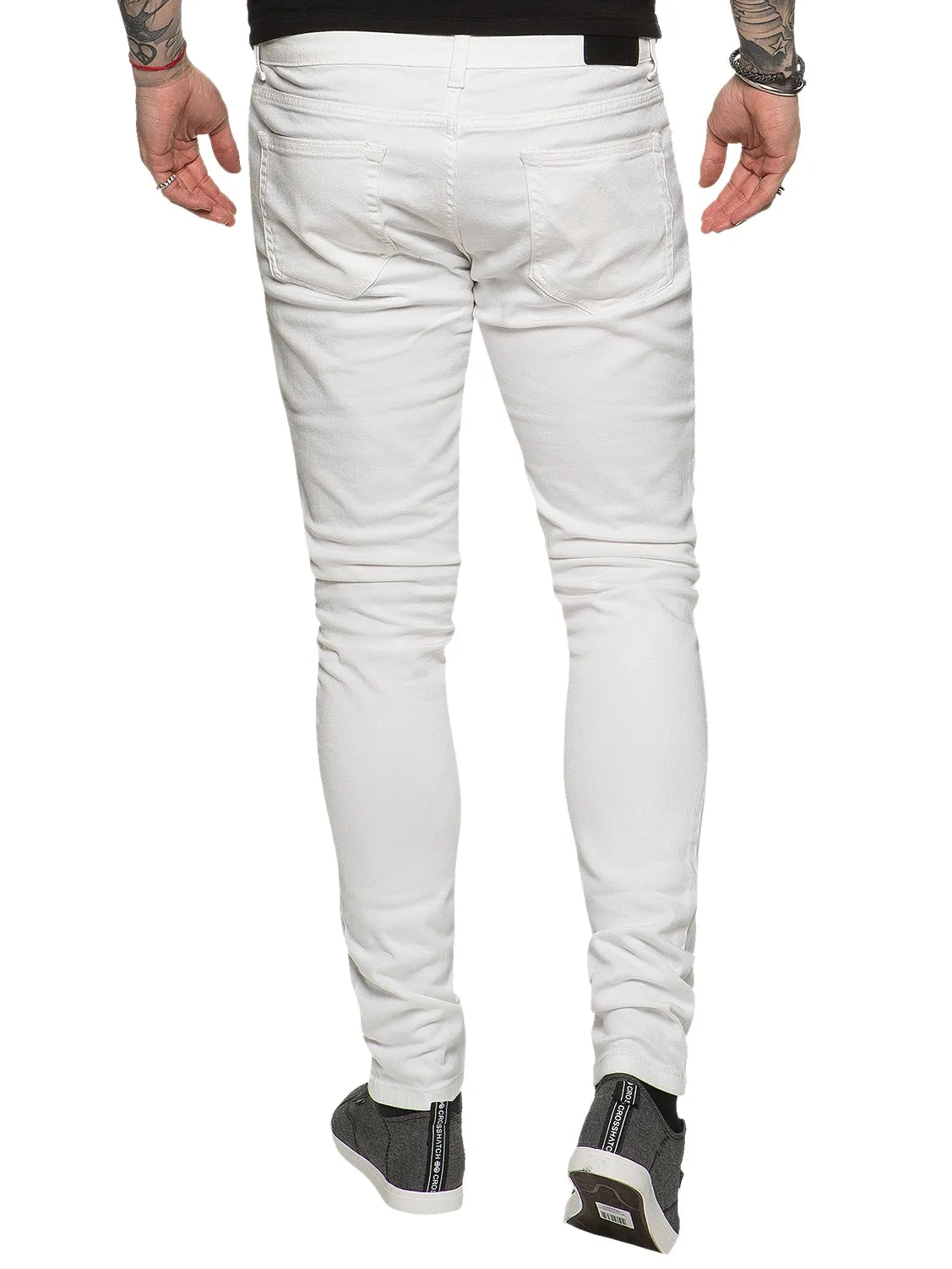 Mens Designer Stretch Skinny Fit Jeans | Enzo Designer Menswear