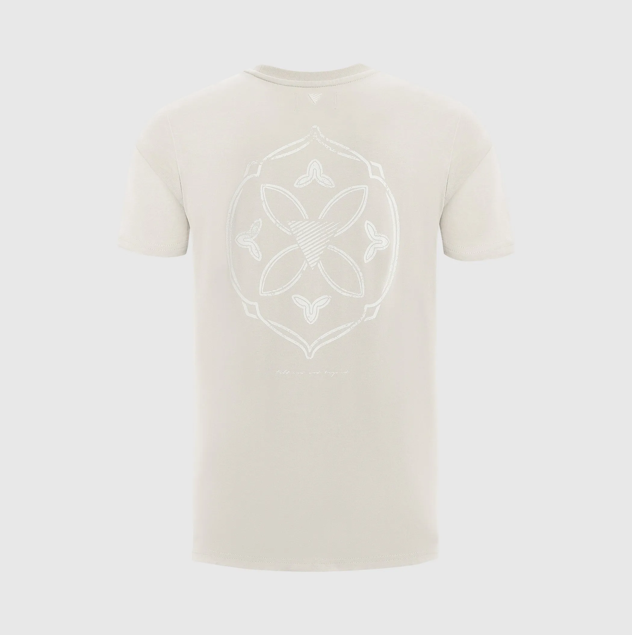 Monogram Back Print T-shirt | Sand