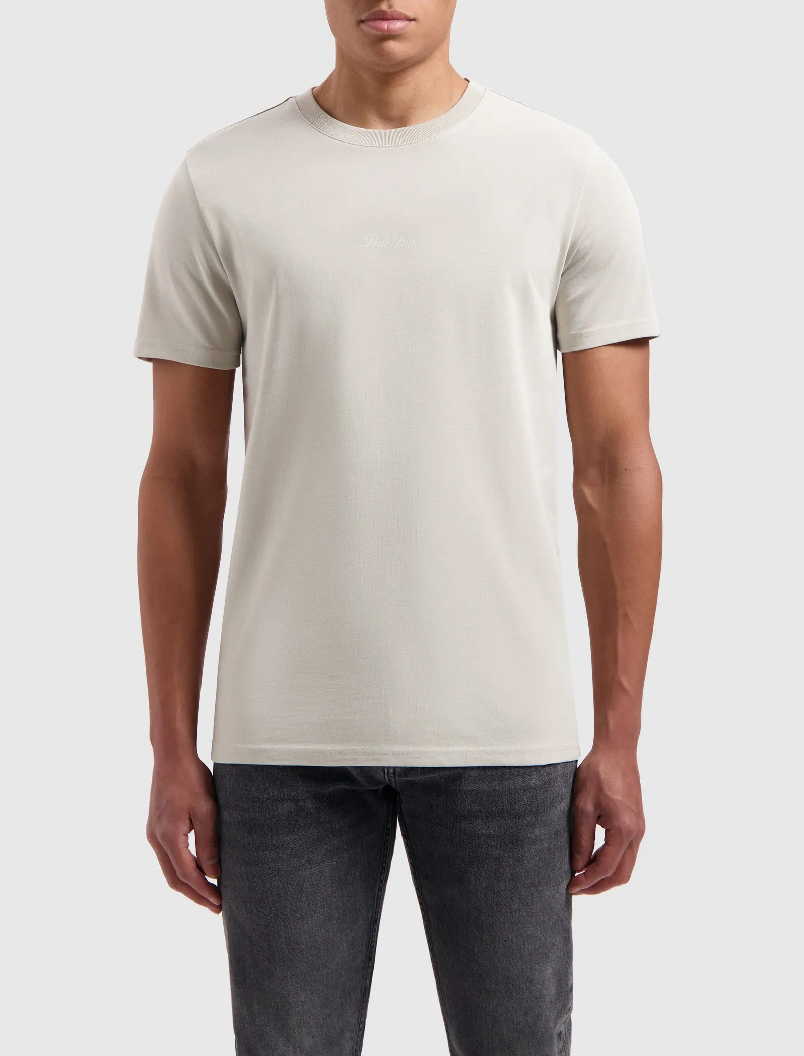 Monogram Back Print T-shirt | Sand