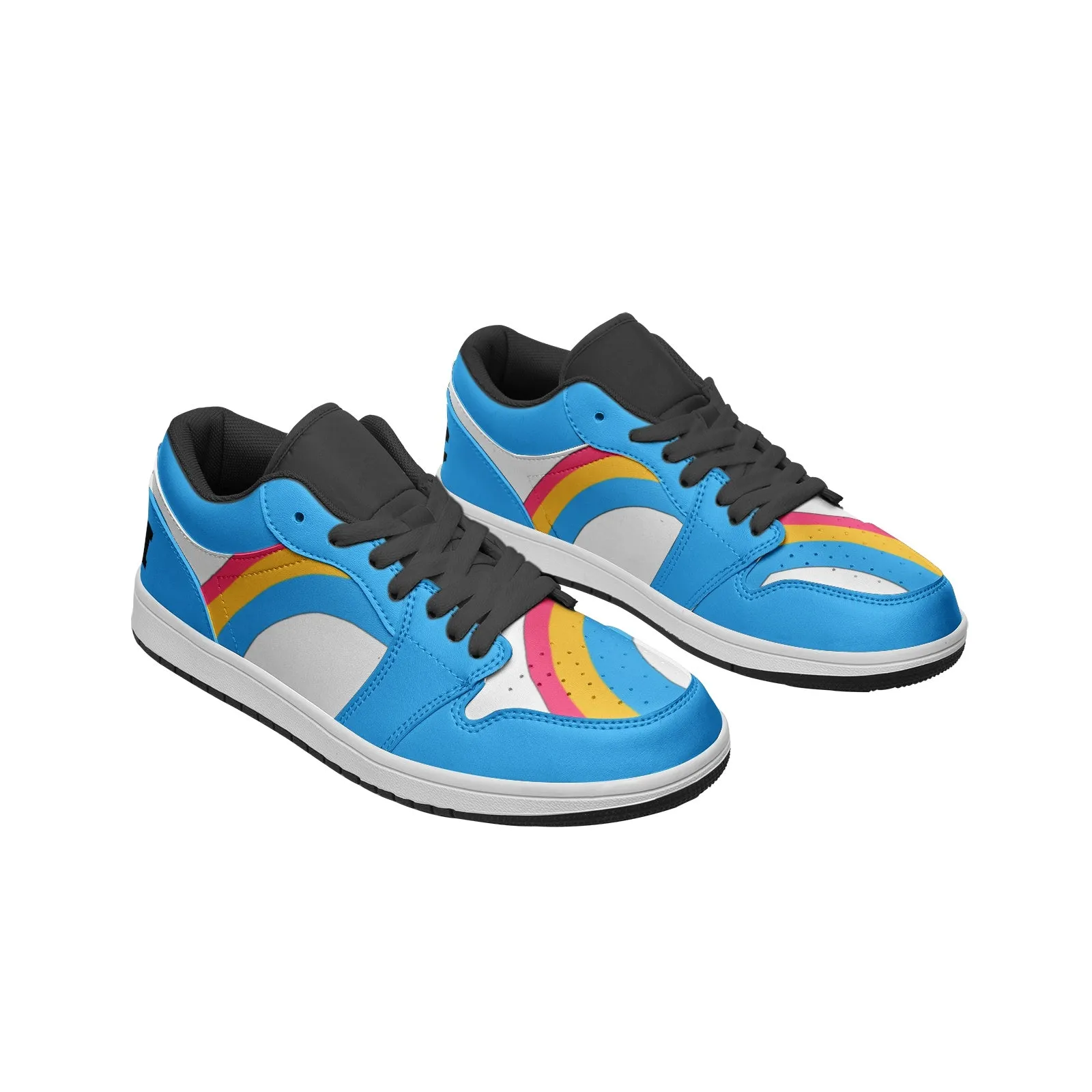 Pansexual Pride Low Top Baby Blue Unisex Sneakers