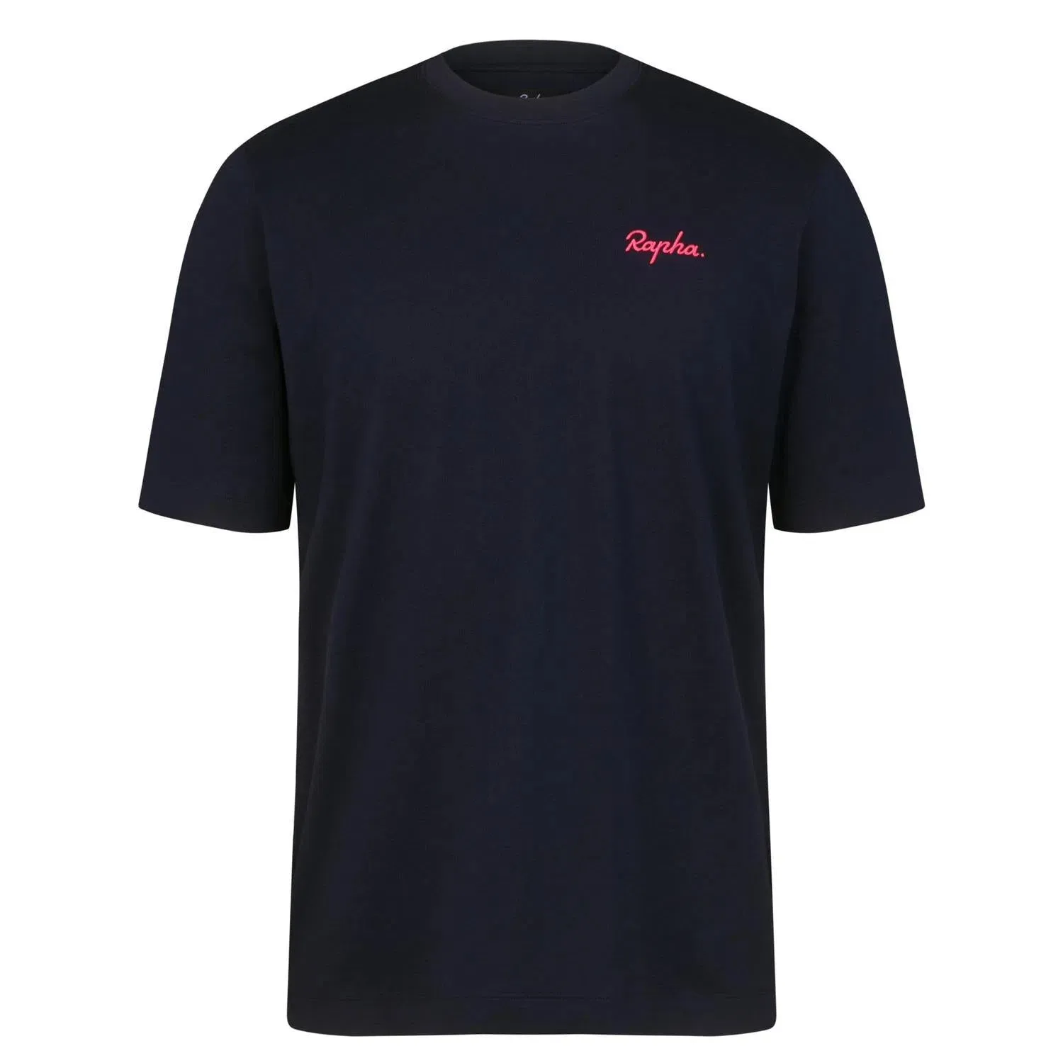 RAPHA Small Logo Tshirt AW2023 - DNP Dark Navy/High-Vis Pink