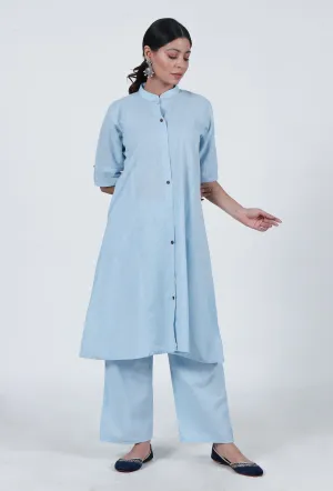 Sky Blue Cotton Kurta