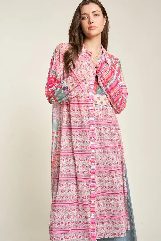 Tori Button Front Cover Up