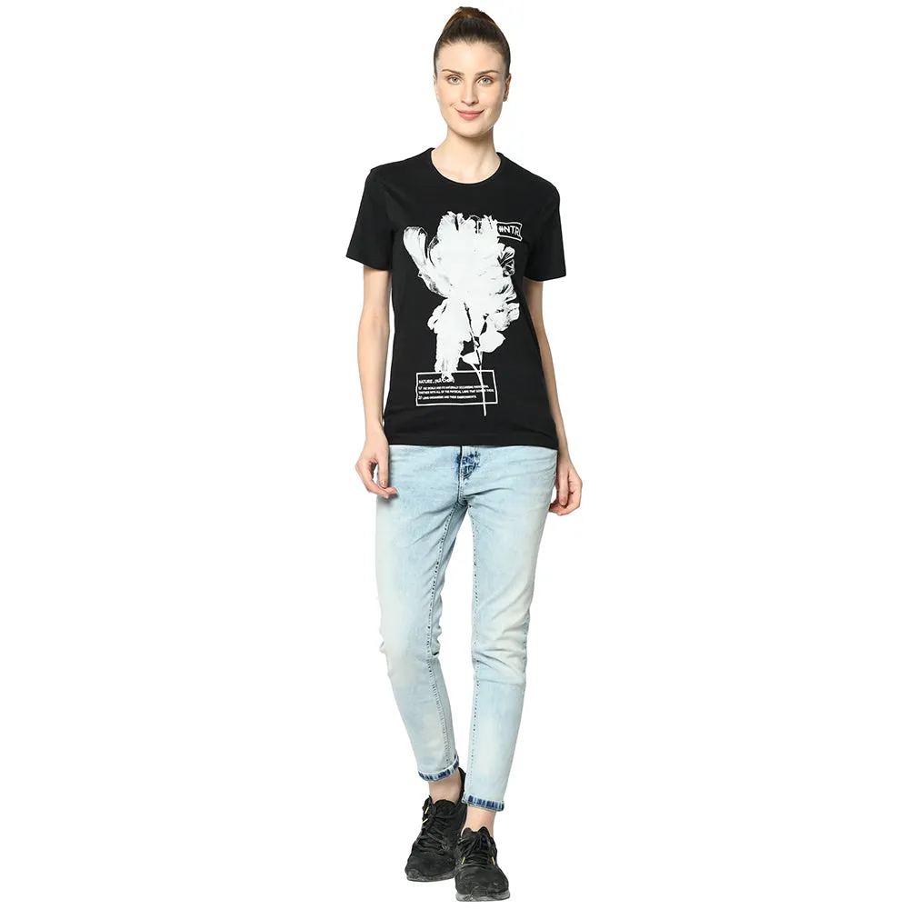 Vimal Jonney Black Color  Tshirt For Women