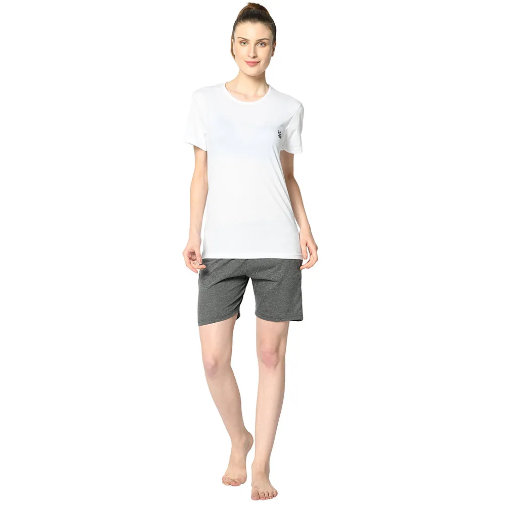 Vimal Jonney Grey Shorts For Women's