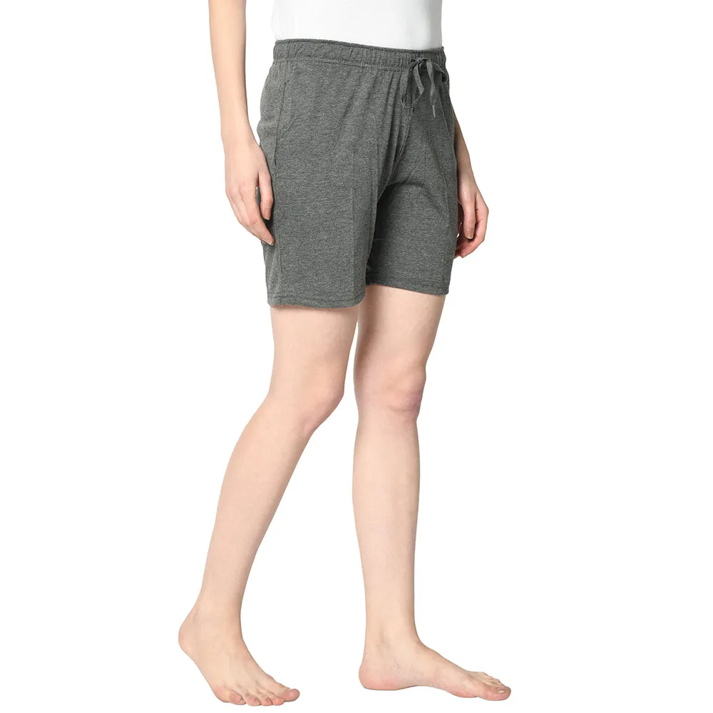 Vimal Jonney Grey Shorts For Women's