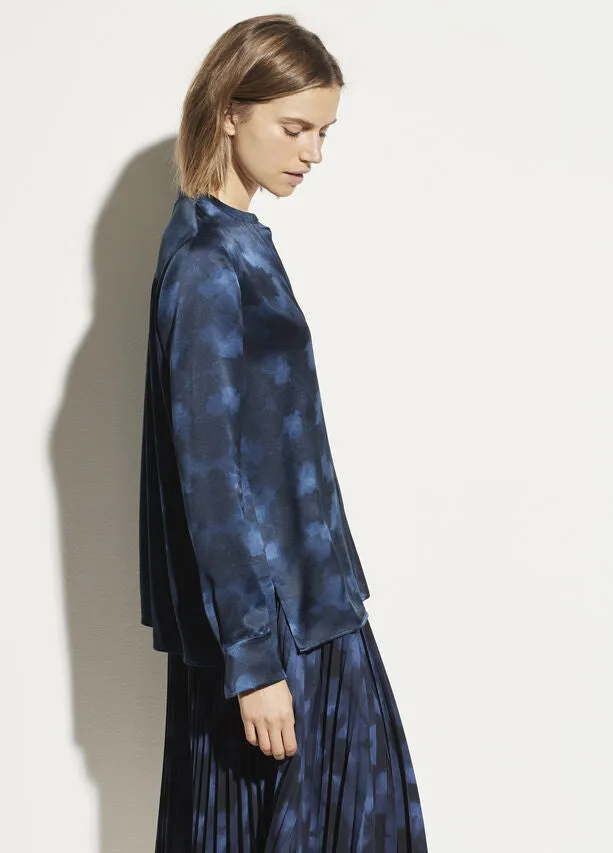 VINCE - Winter Tie Dye Blouse in Hydra